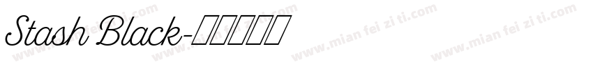 Stash Black字体转换